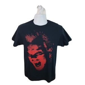 Lost Boys Kieffer Sutherland Vampire Promo Black Tshirt 100% Cotton Size Small
